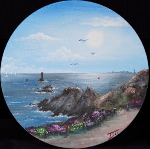 Pointe du Raz acrylique - Diamètre 20 cm
