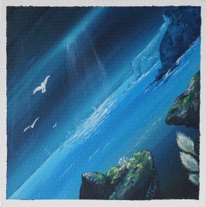 Falaises bleues 19x19 cm