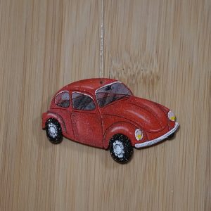 Coccinelle bois - 6 cm - 12 €