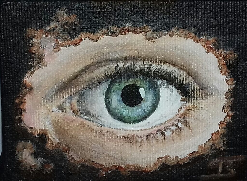 Œil acrylique - 5x10 cm