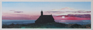 Chapelle St They soleil acrylique - 10x30 cm