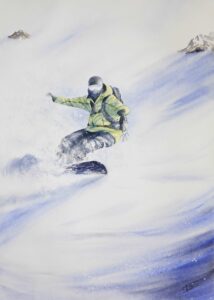 Snowboard - 45x61 cm - 120 €
