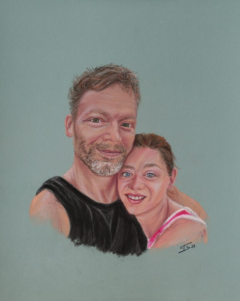 Portrait 2 pastel sec - 24x30 cm