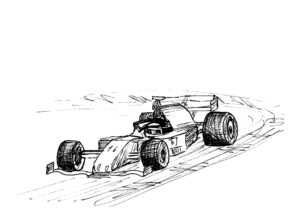 F1 impression croquis - A6 - 3 €