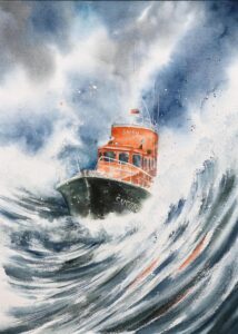 SNSM aquarelle - 45x61 cm - 290 €